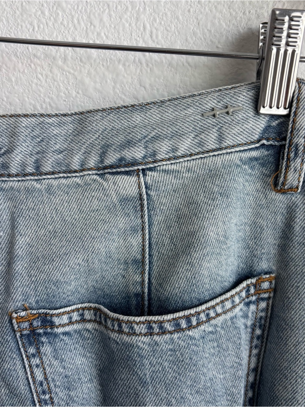 Habitual Light Wash Baggy Wide Leg Cropped Cotton/Lyocell Breathable Jeans 6/28 - Picture 6 of 8